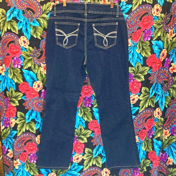 WOMEN'S WALLFLOWER JEANS LUSCIOUS CURVY FIT WOMENS SIZE 13 BLUE JEAN PANTS - Picture 2 of 3